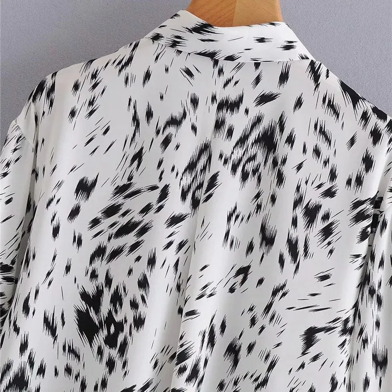 ANIMAL PRINT LOOSE SHIRT
