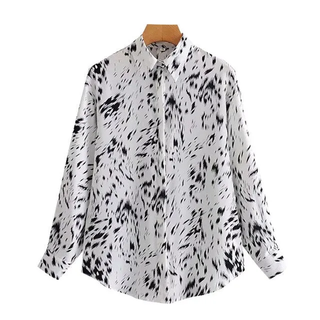 ANIMAL PRINT LOOSE SHIRT