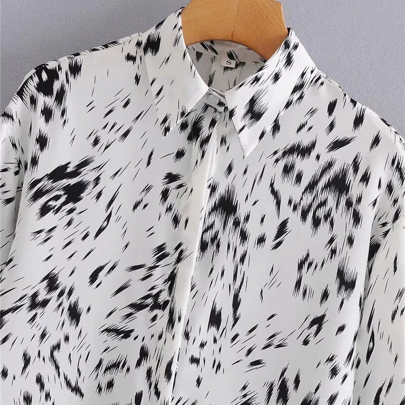 ANIMAL PRINT LOOSE SHIRT