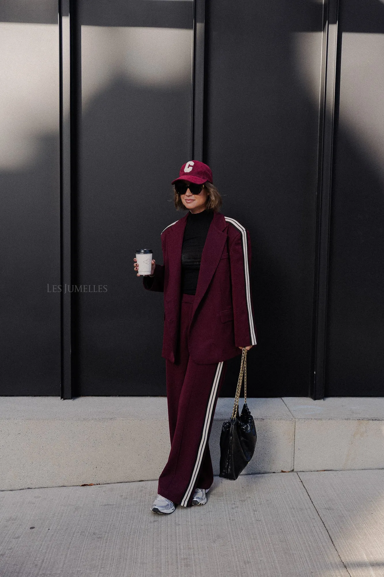 Aurelia oversized blazer burgundy
