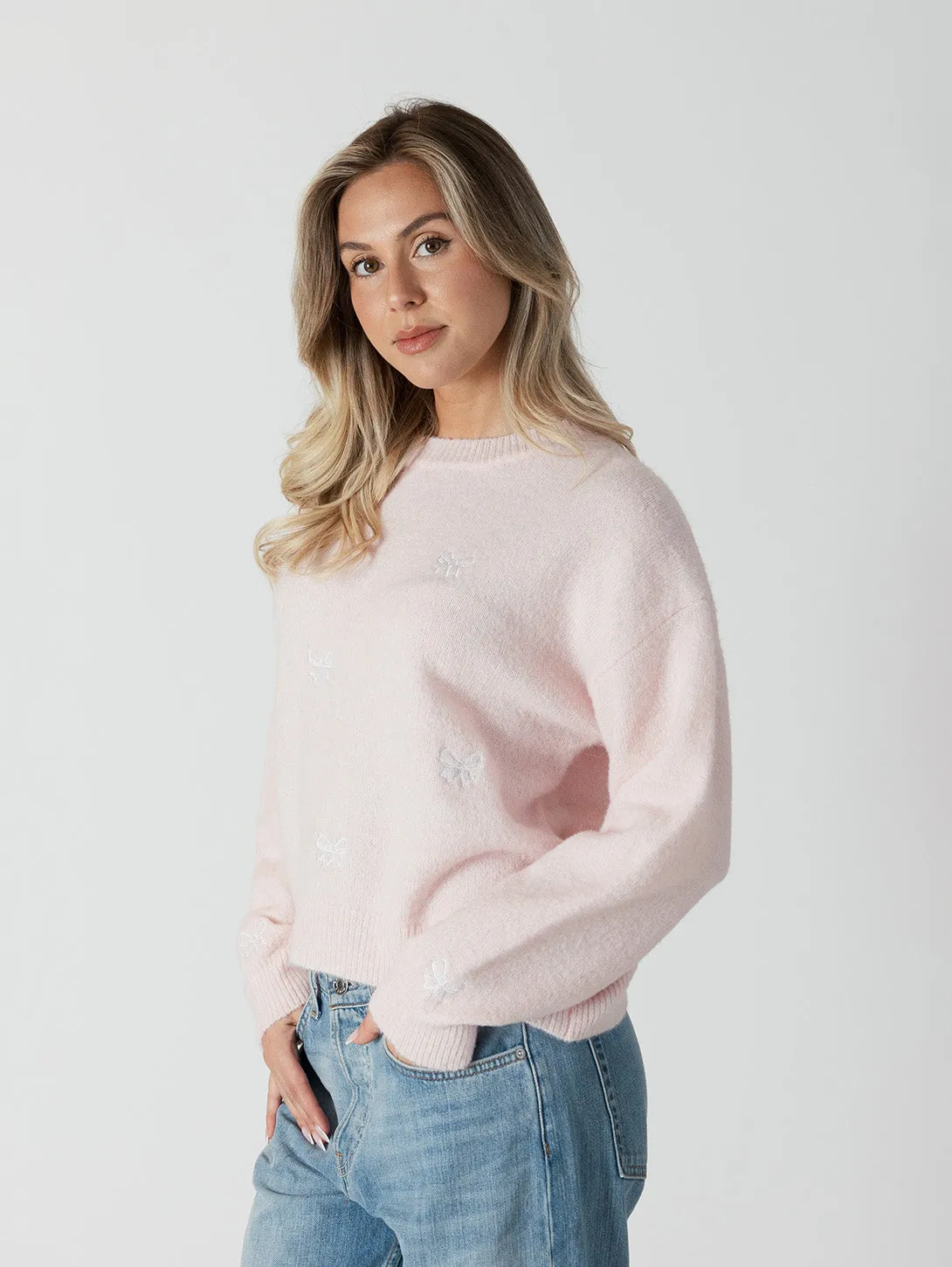 Avery Crewneck - Soft Pink