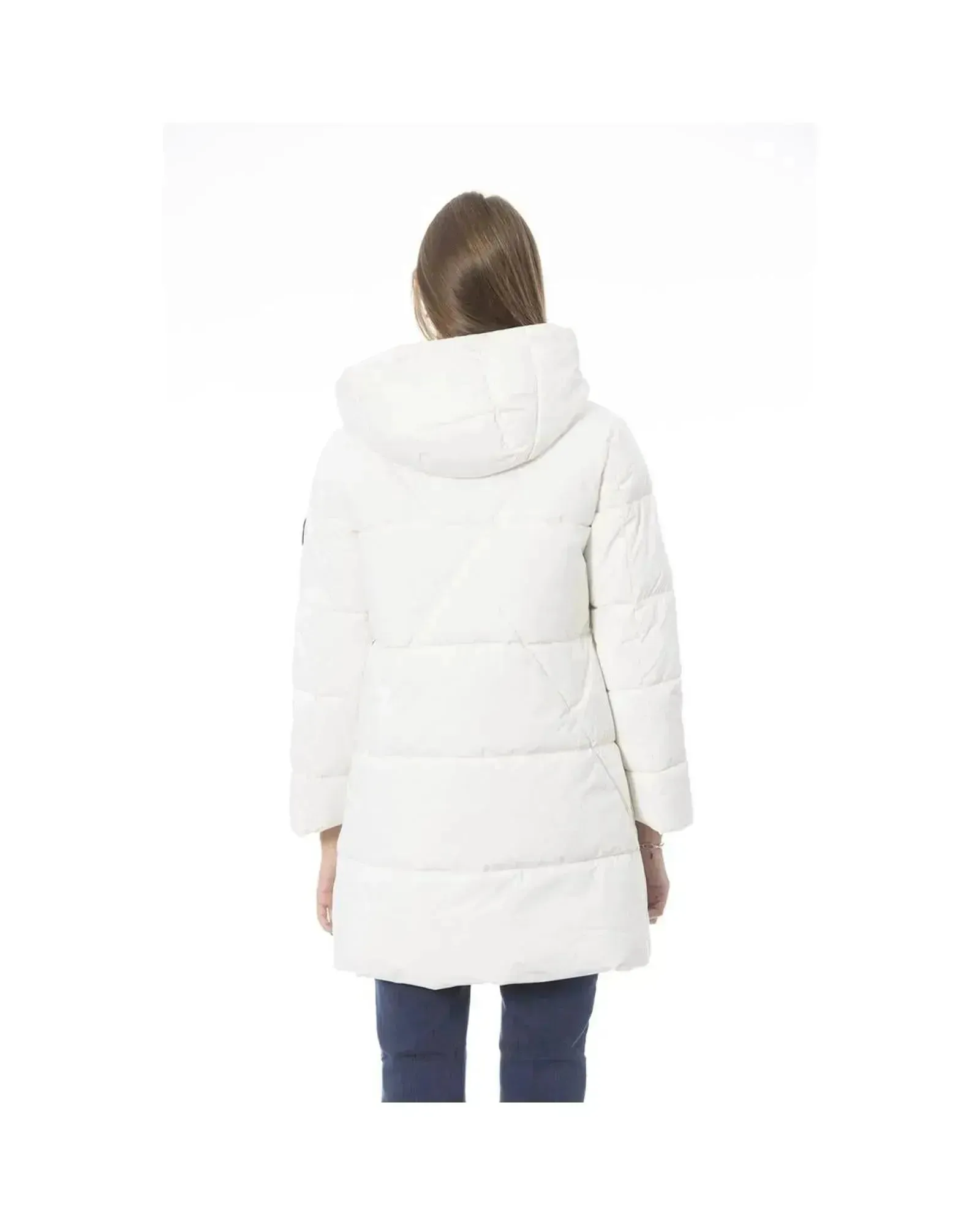 Baldinini Trend Women's White Polyester Jackets & Coat - XL