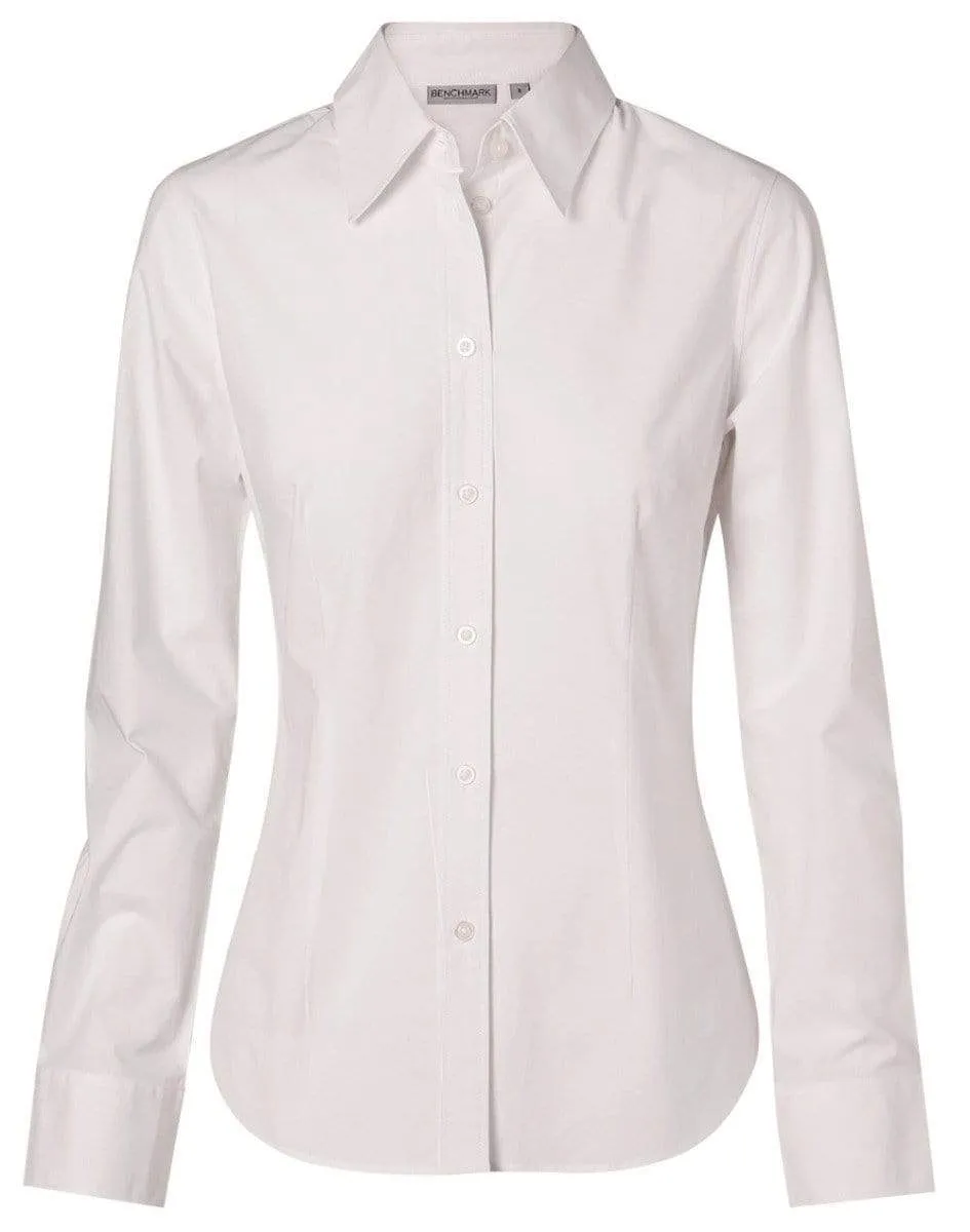BENCHMARK Women's Fine Twill Long Sleeve Shirt M8030L