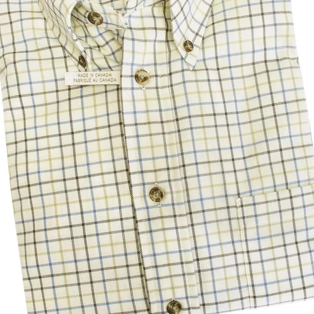 Canadian Made Brown Button-Down Collar Sport Shirts