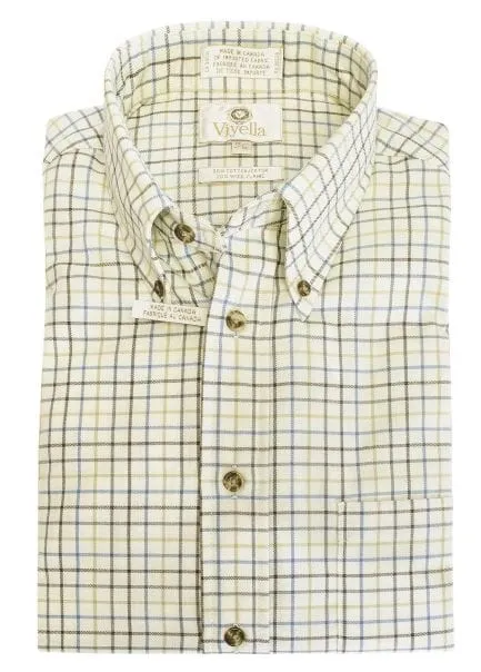 Canadian Made Brown Button-Down Collar Sport Shirts