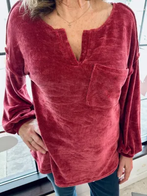 Chenille Bliss Vibe Top