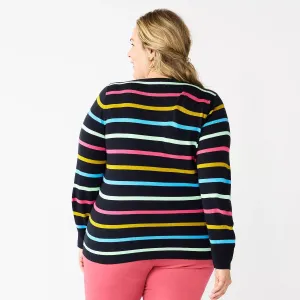 Croft & Barrow Plus Size Super Soft Croft & Barrow V-Neck Sweater