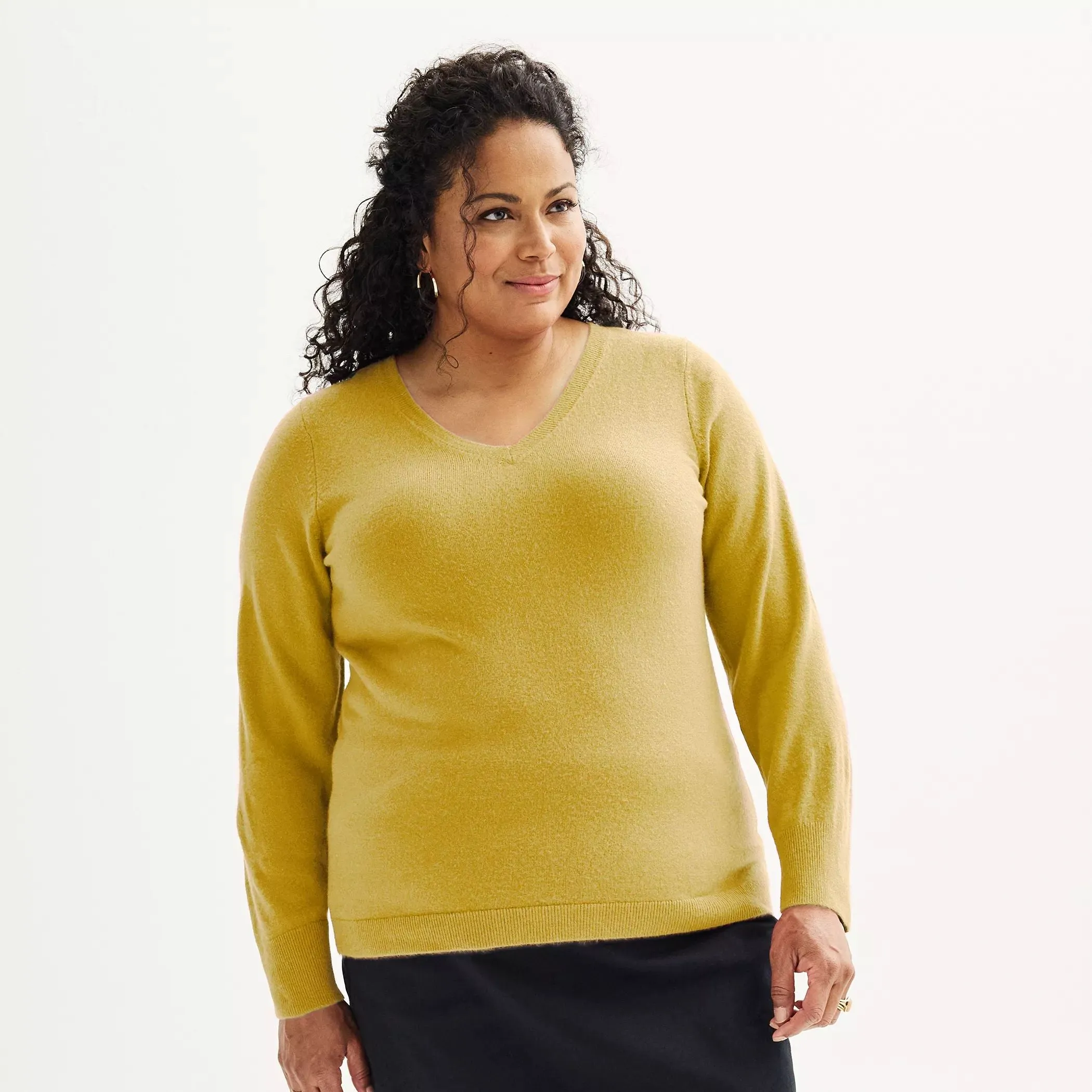 Croft & Barrow Plus Size Super Soft Croft & Barrow V-Neck Sweater