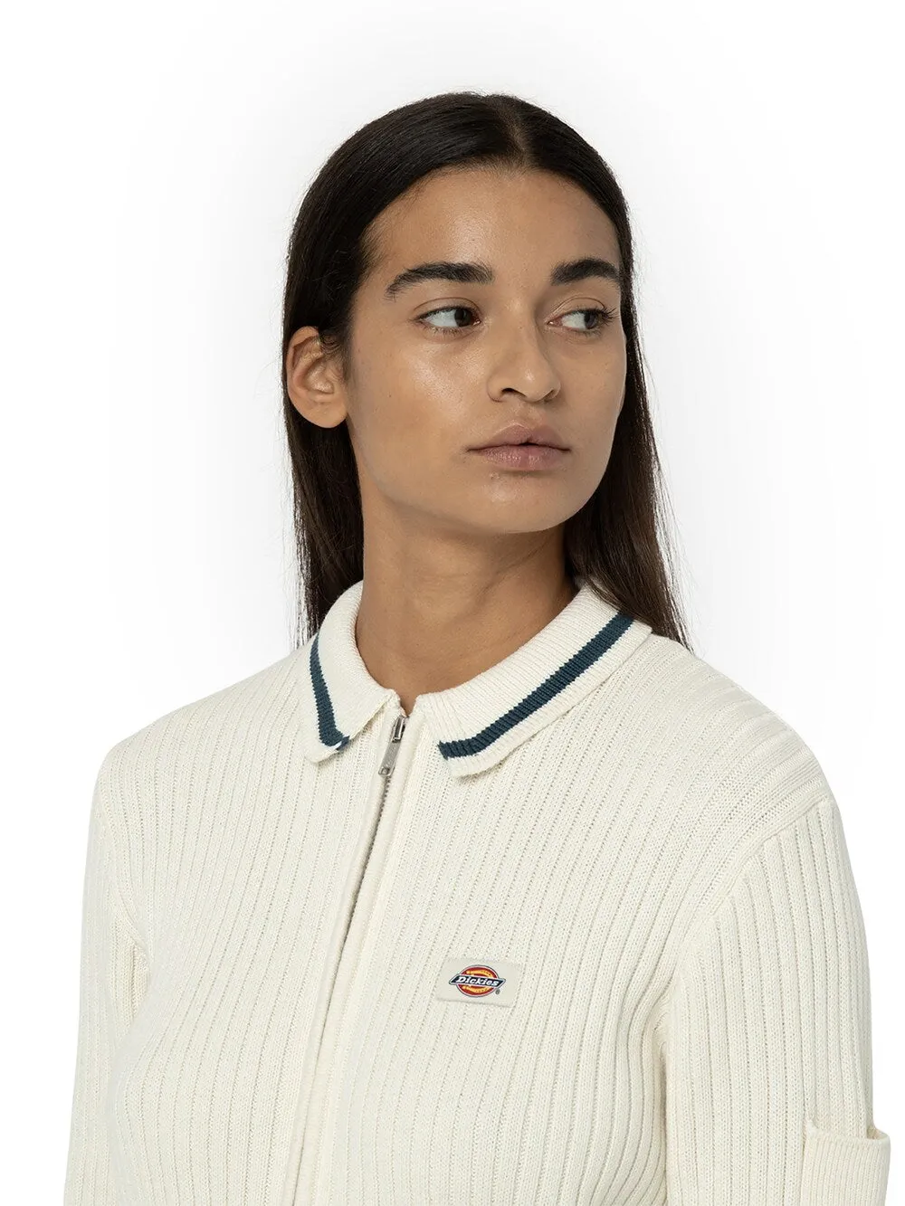Dickies ELKHART knitted cardigan, ecru