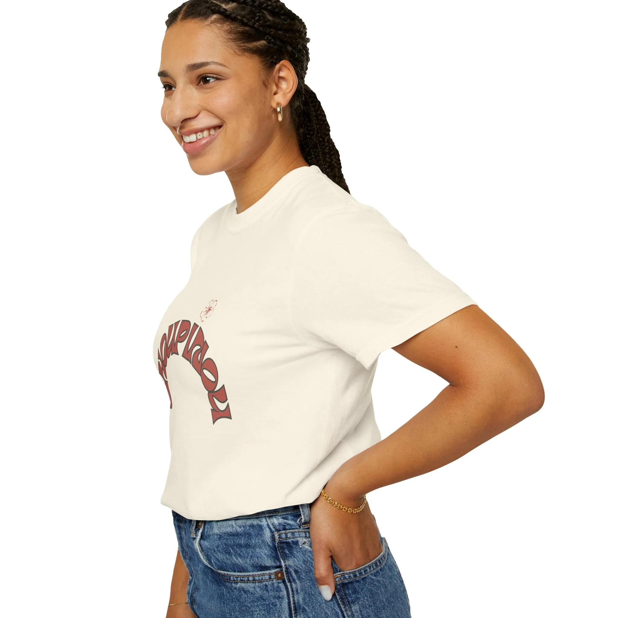 Garment-Dyed T-shirt-Shirt for women , gift for women , ( Choupinou  Shirt   )