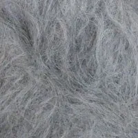 Hand knit batwing V neck sweater (Alpaca) - Silver