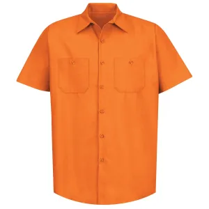 Industrial Work Shirt Short Sleeve - Orange