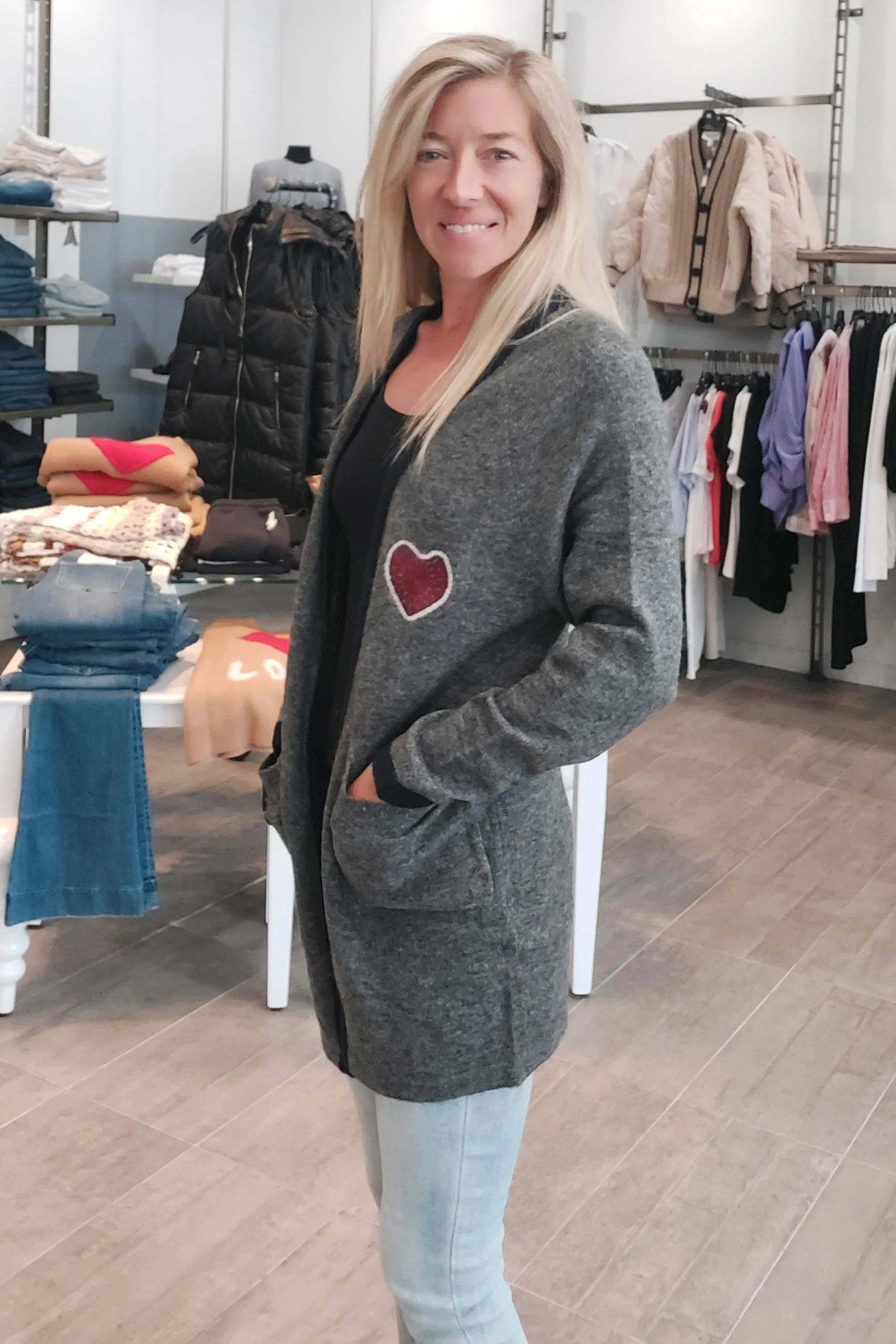 Just Madison Love Pocket Cardigan