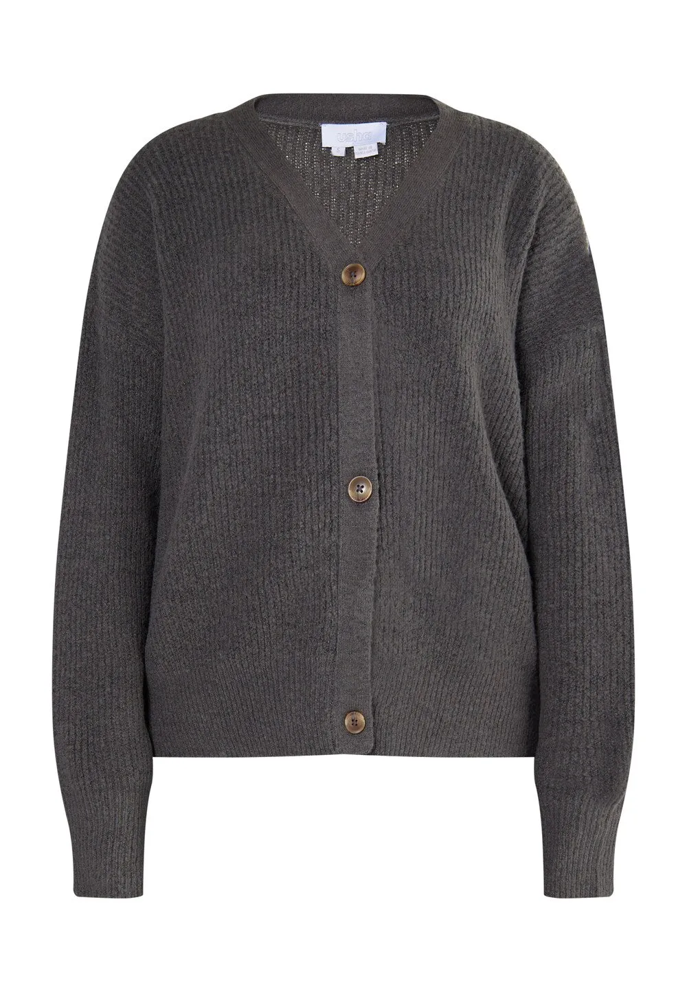 Knitted cardigan Usha Pryam, anthracite