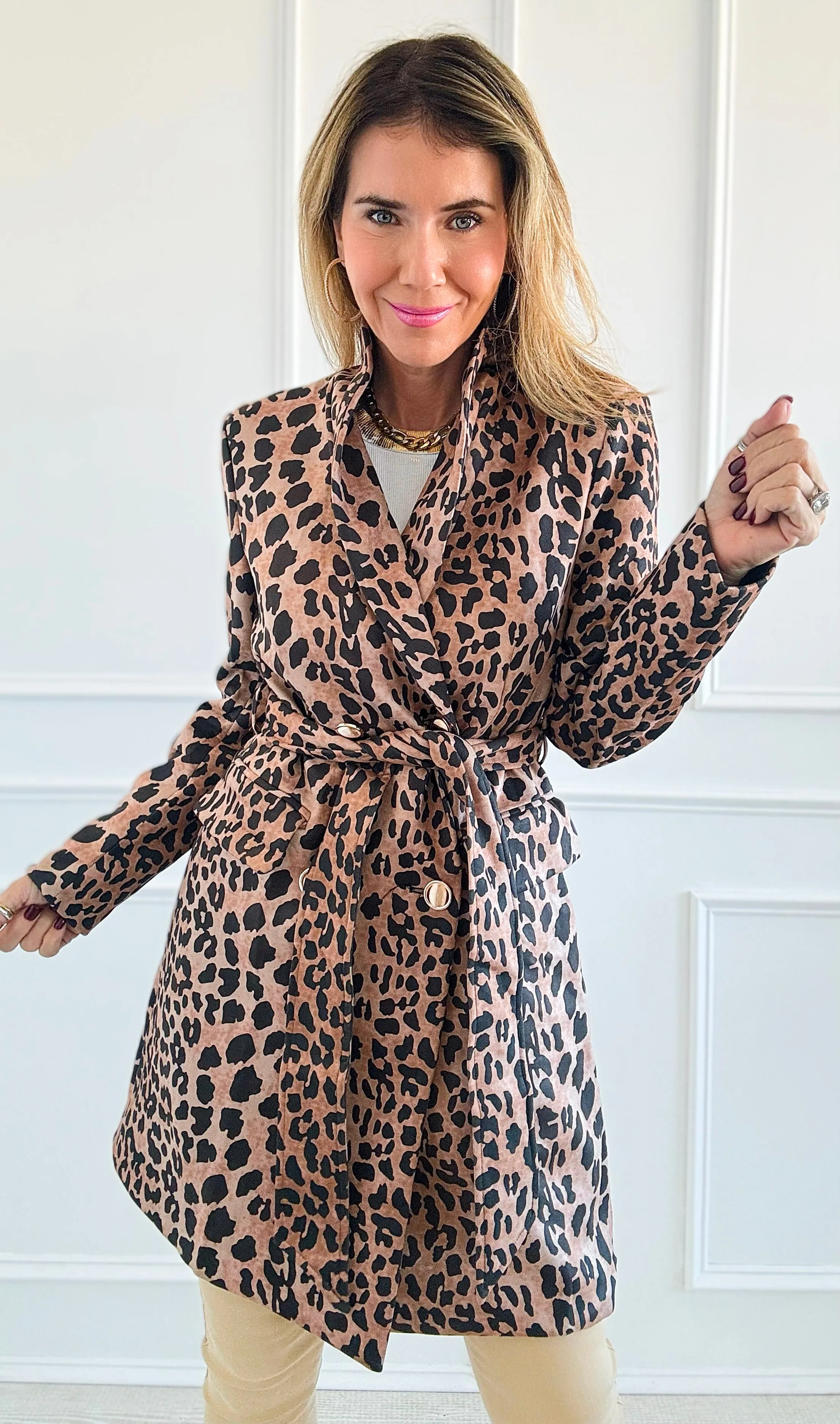 Leo Faux Suede Coat