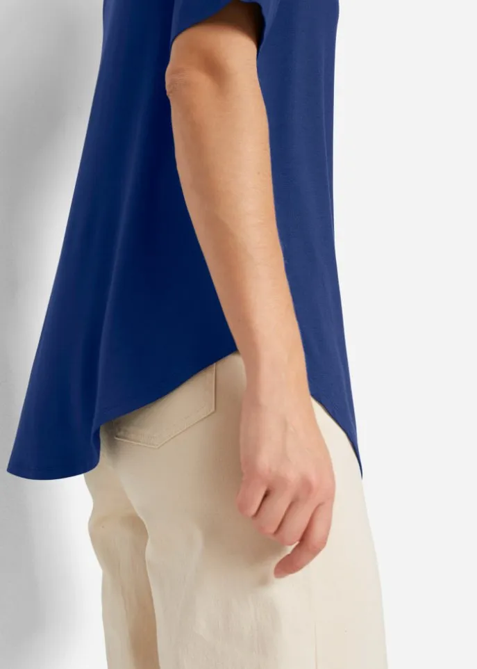 Long half sleeve shirt Bpc Bonprix Collection, blue