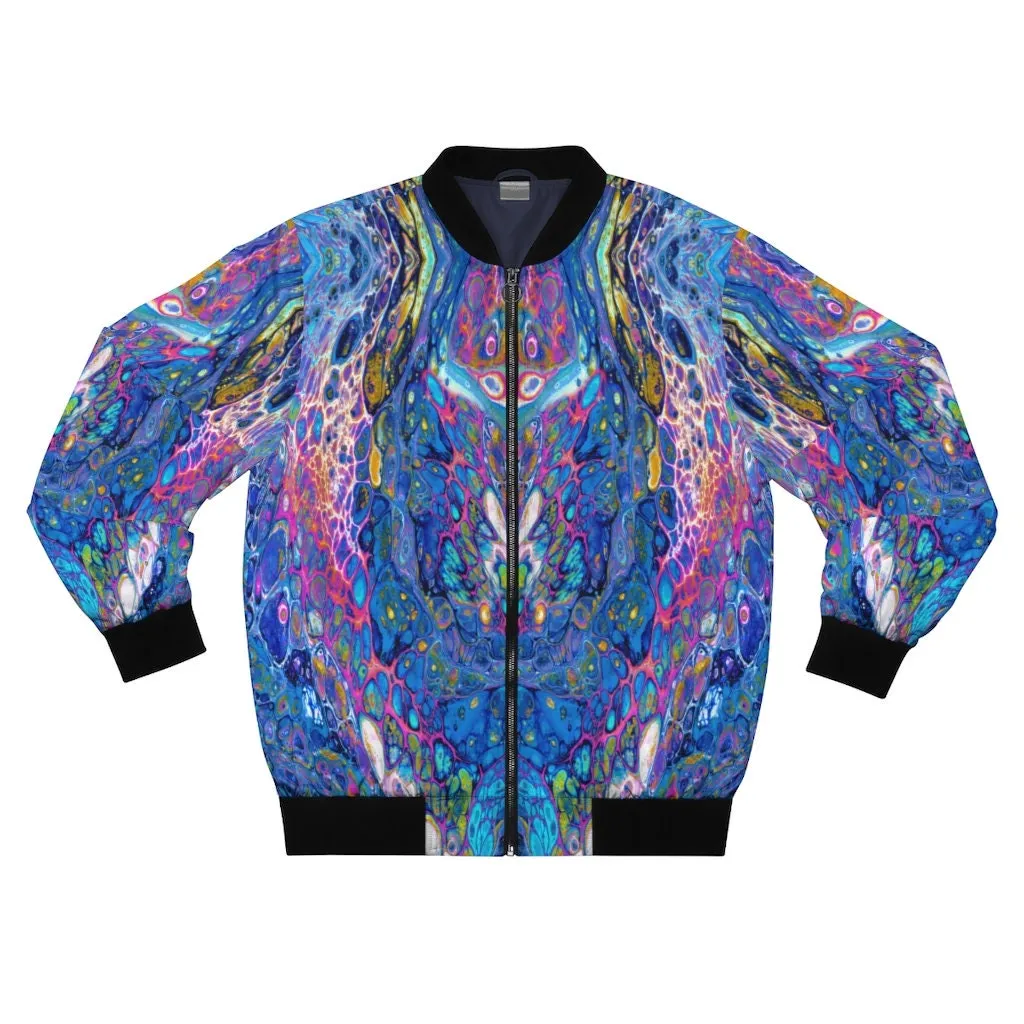 Men's Bomber Jacket, Peace Sign, Hippy Style