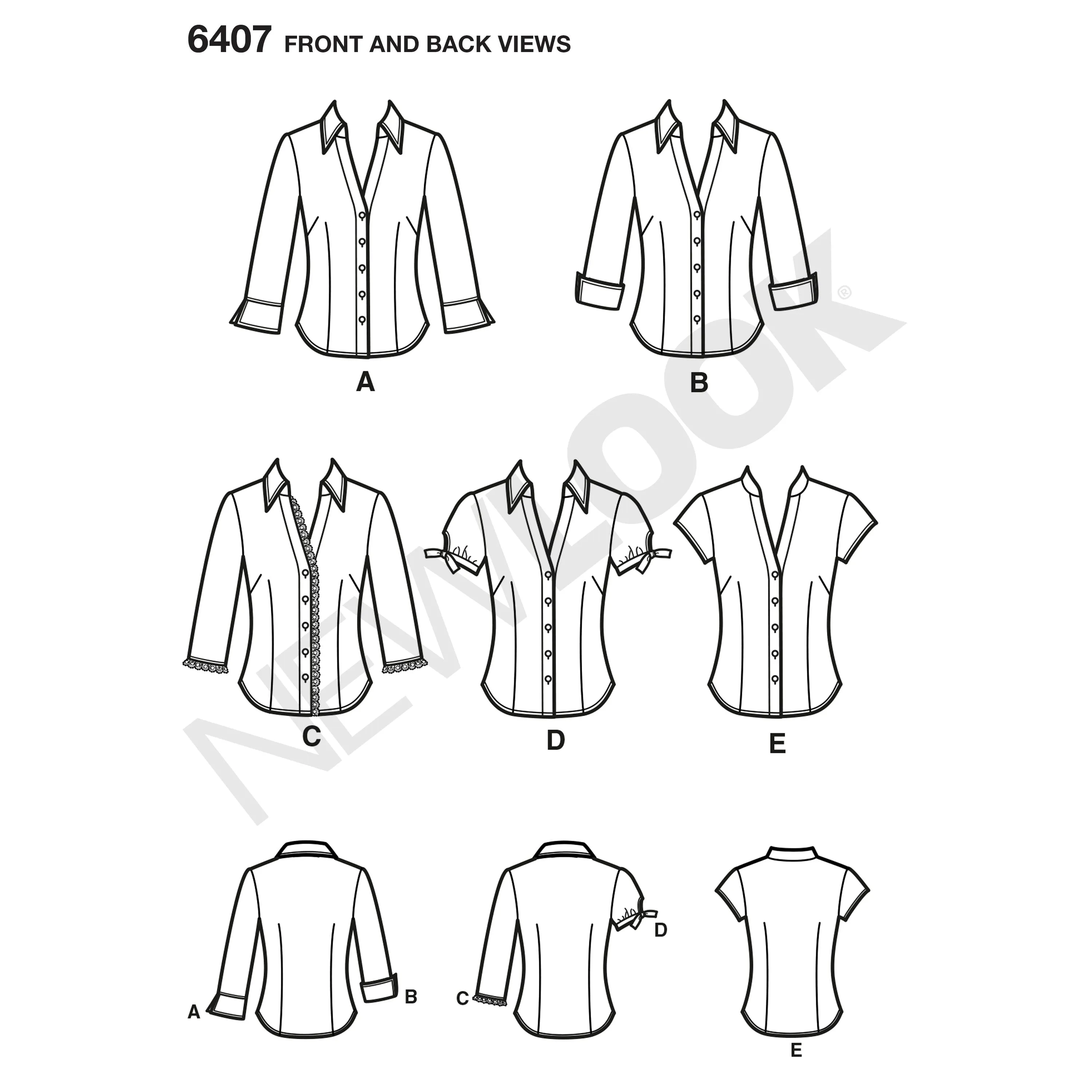 New Look Sewing Pattern 6407 - Misses Tops