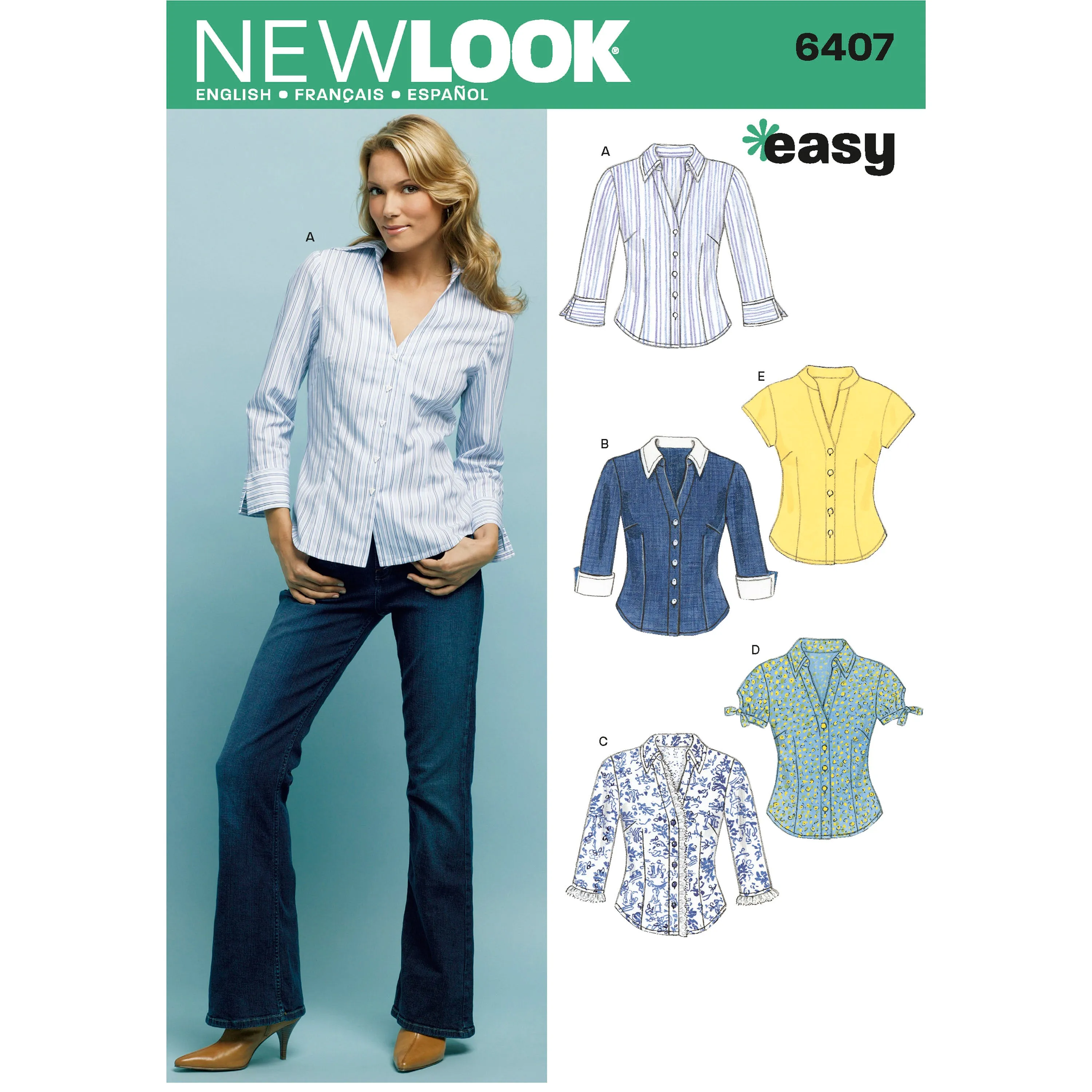 New Look Sewing Pattern 6407 - Misses Tops