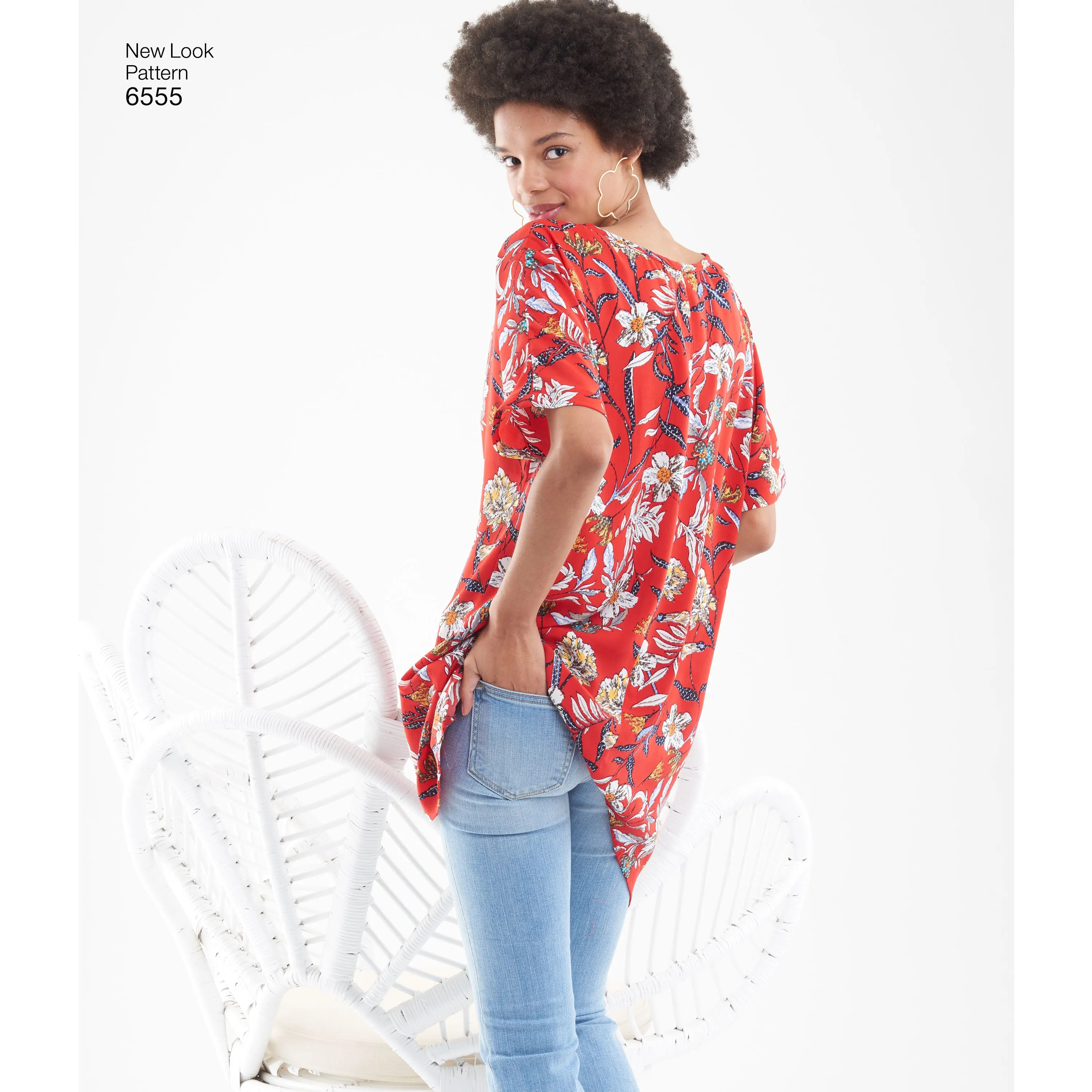 New Look Sewing Pattern 6555 - Women's Keyhole Shirt