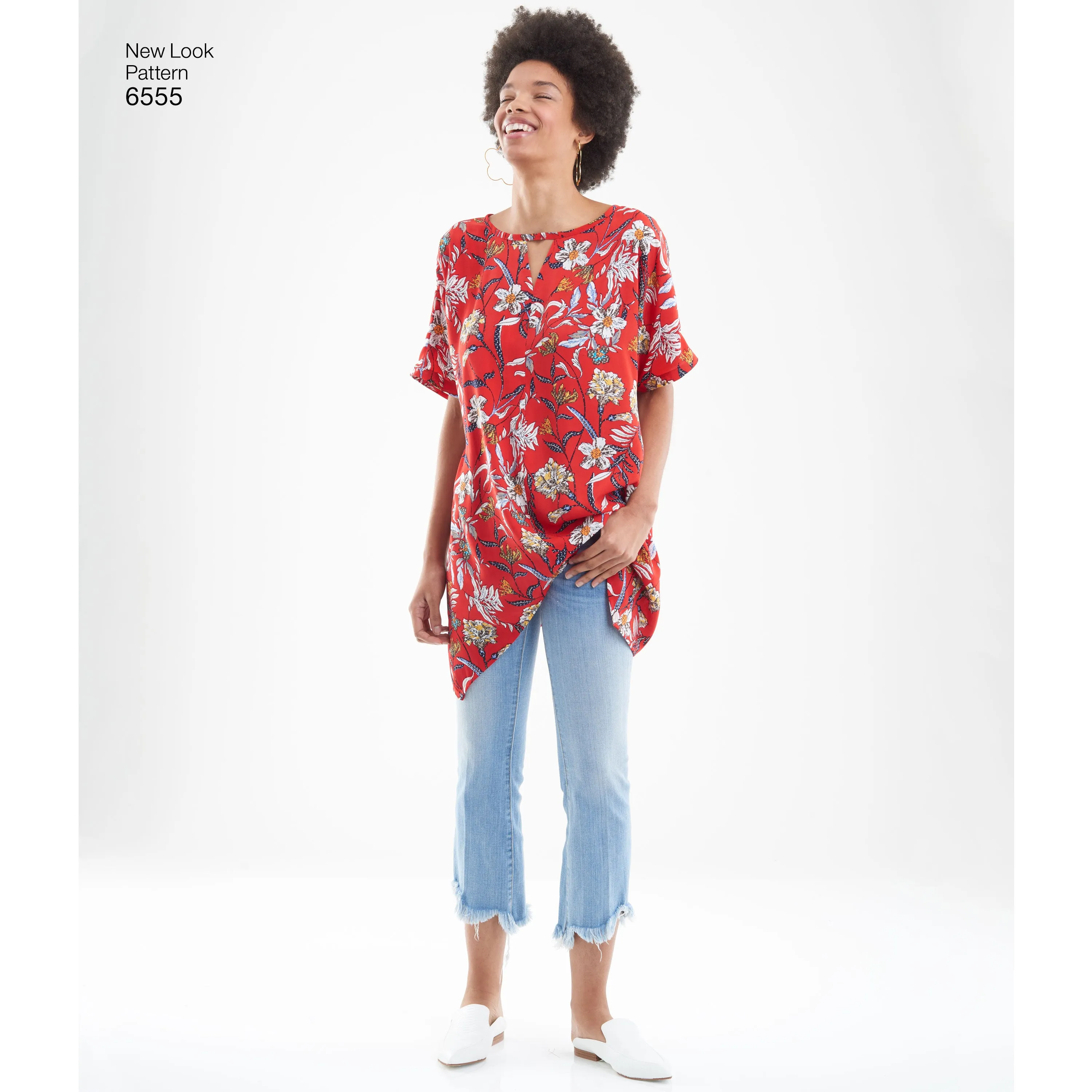 New Look Sewing Pattern 6555 - Women's Keyhole Shirt