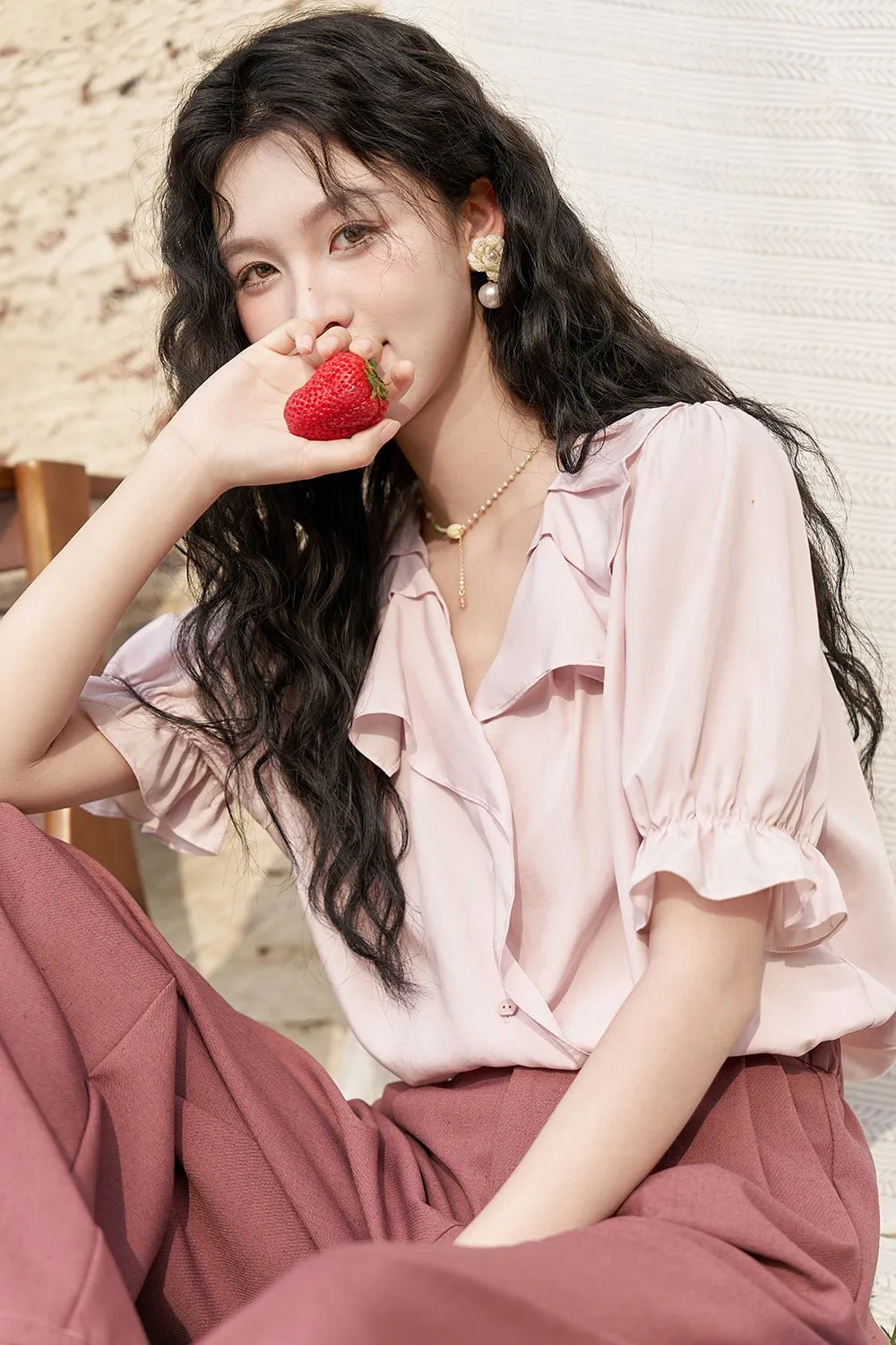 Puff Sleeve Blouse for Women