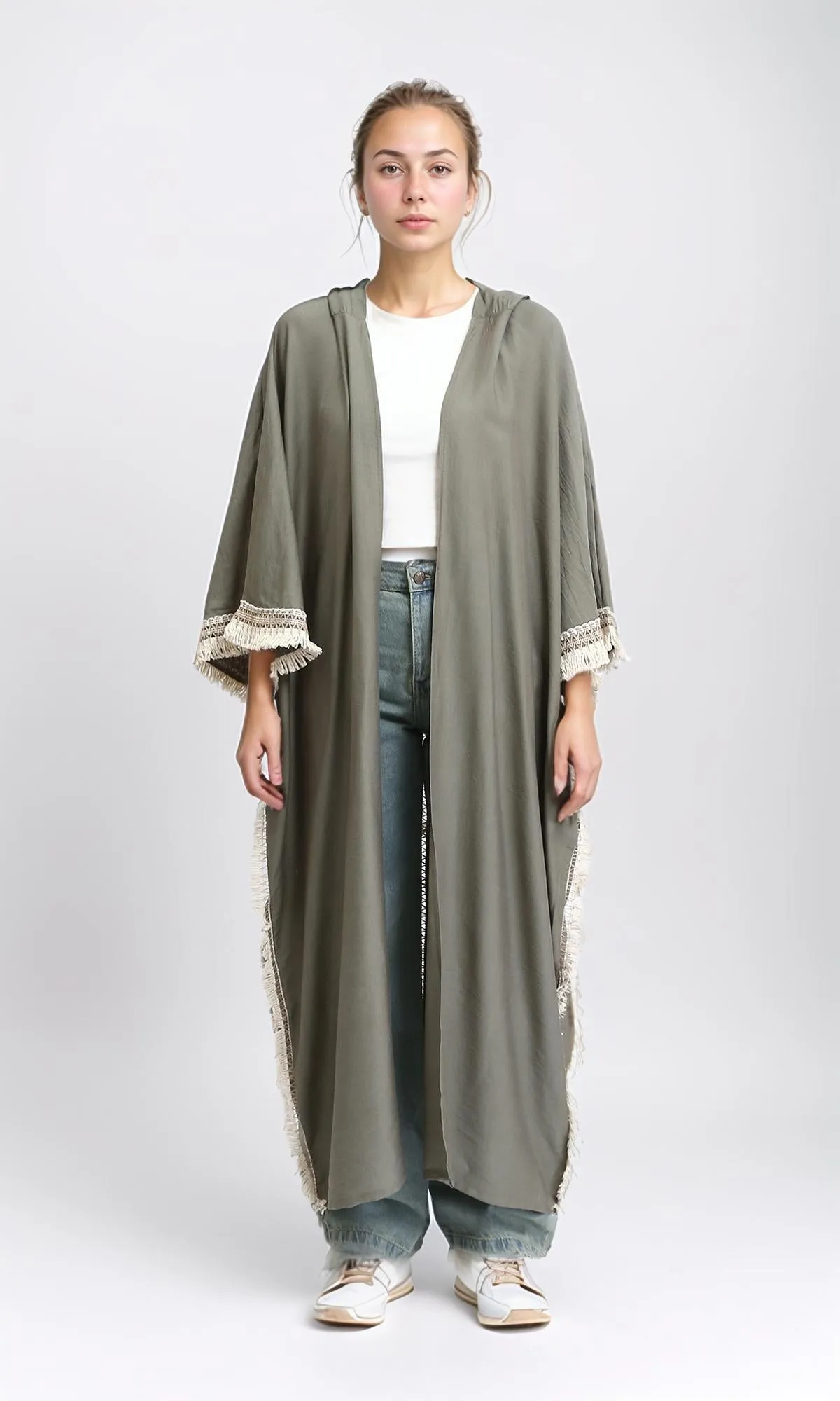 R207250 - Wide Long Sleeves Textured Cardigan - Fuchsia
