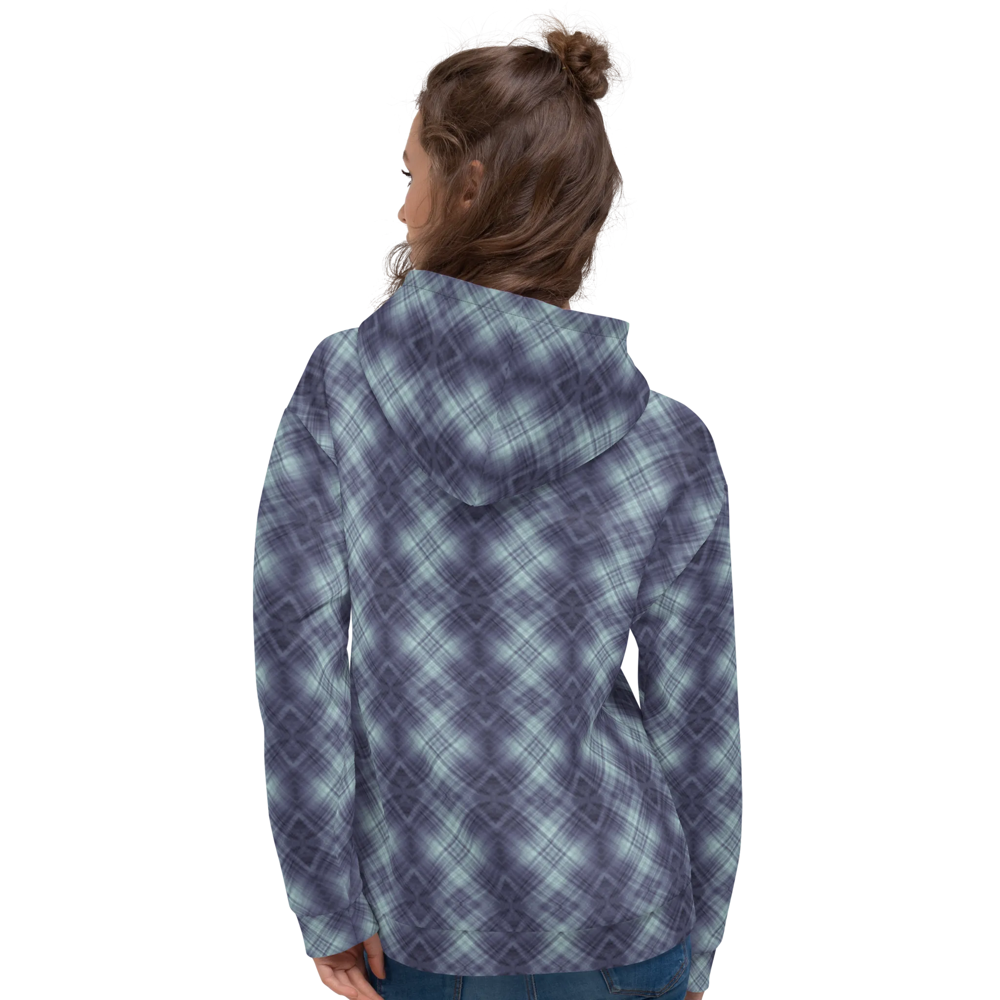 Recursia Argyle Rewired I Women's Hoodie In Blue