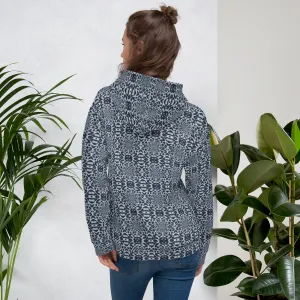 Recursia Contemplative Jaguar Women's Hoodie In Blue