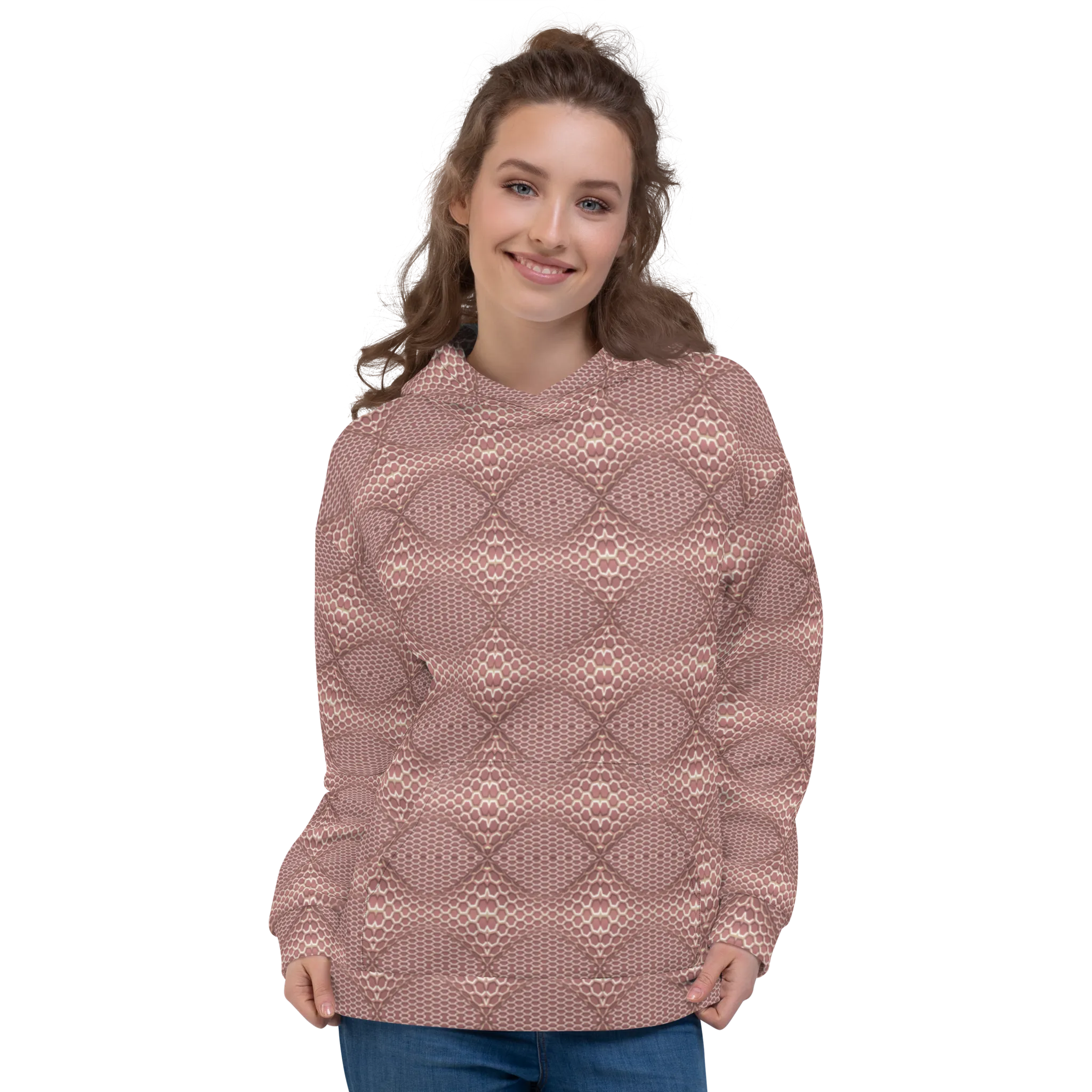 Recursia Illusions Game Women's Hoodie In Pink
