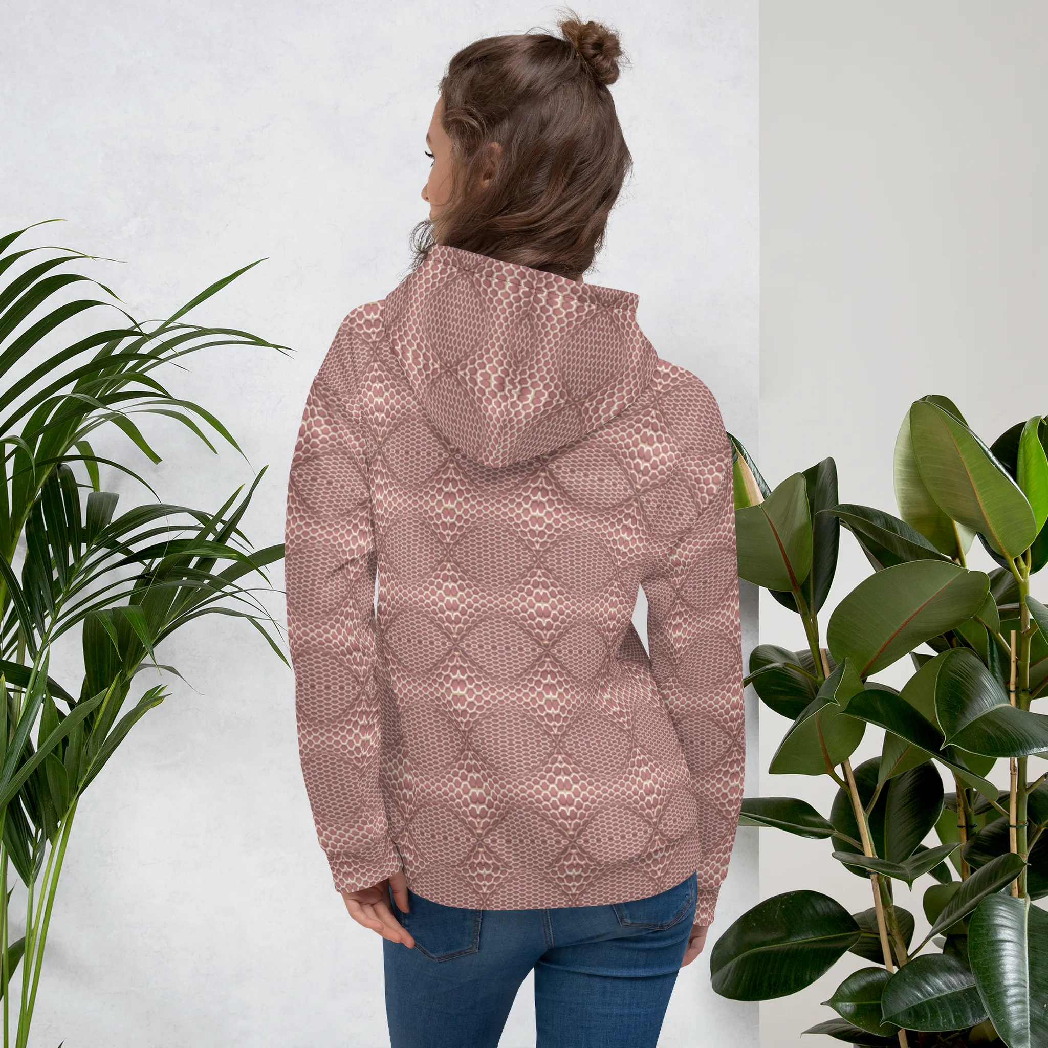 Recursia Illusions Game Women's Hoodie In Pink