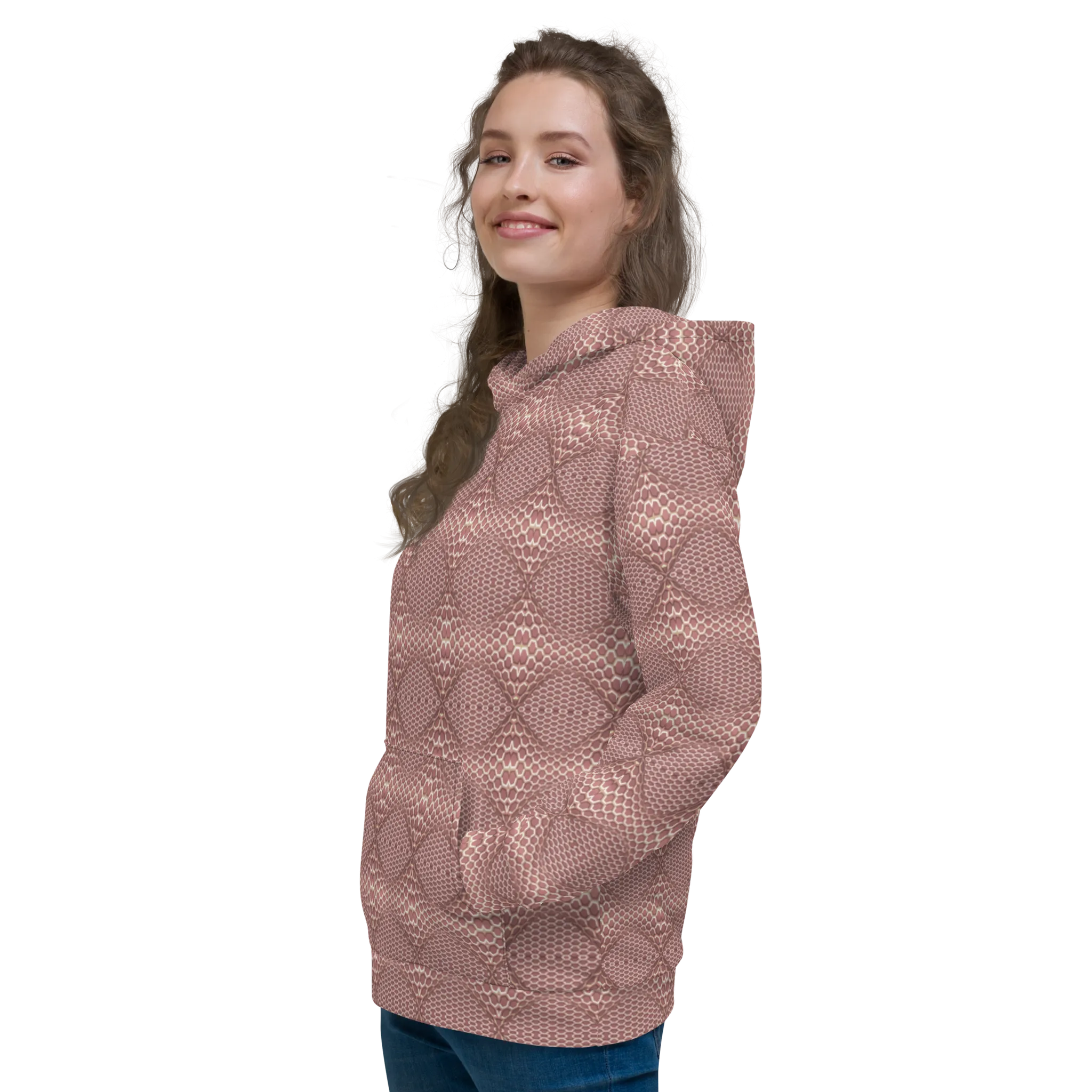 Recursia Illusions Game Women's Hoodie In Pink