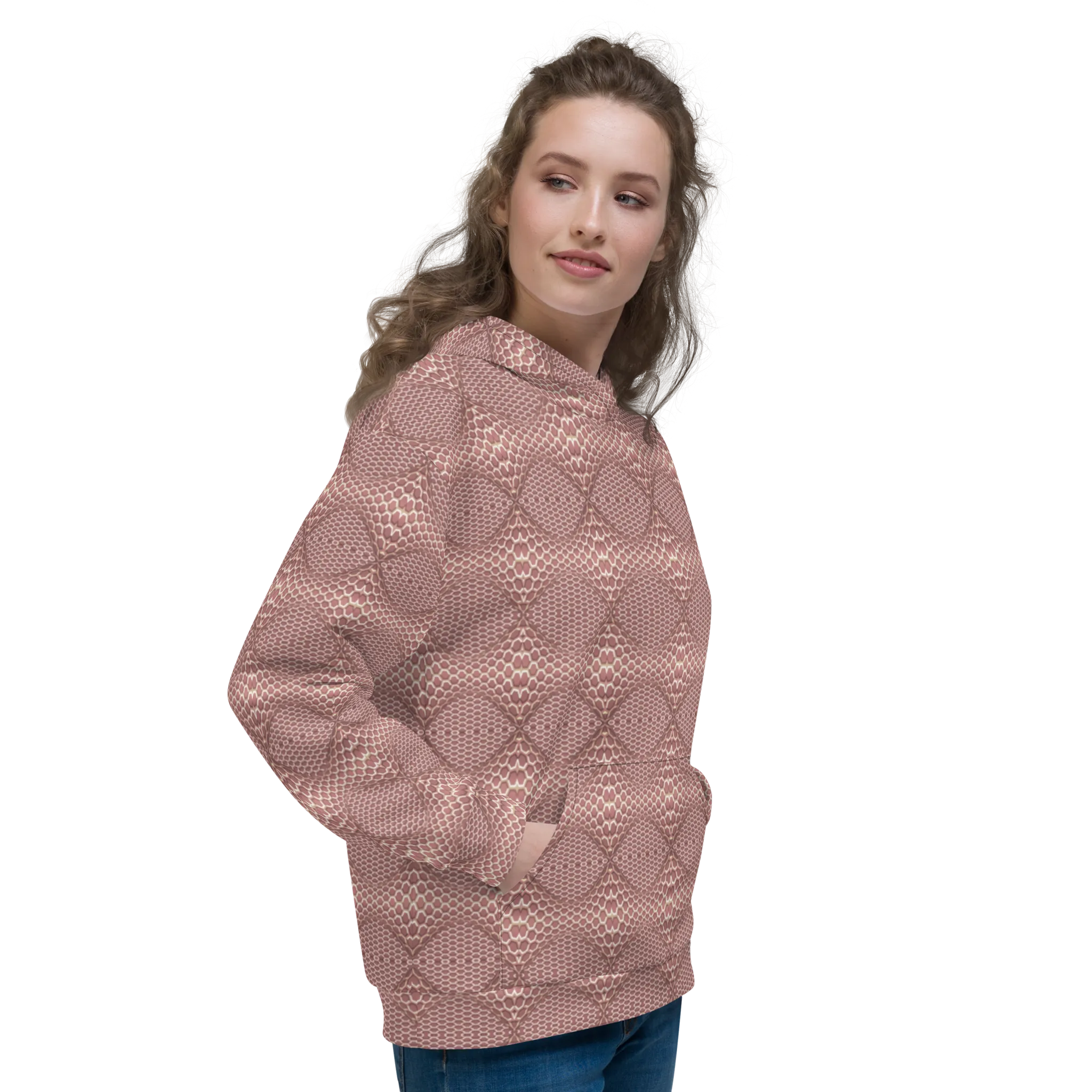 Recursia Illusions Game Women's Hoodie In Pink