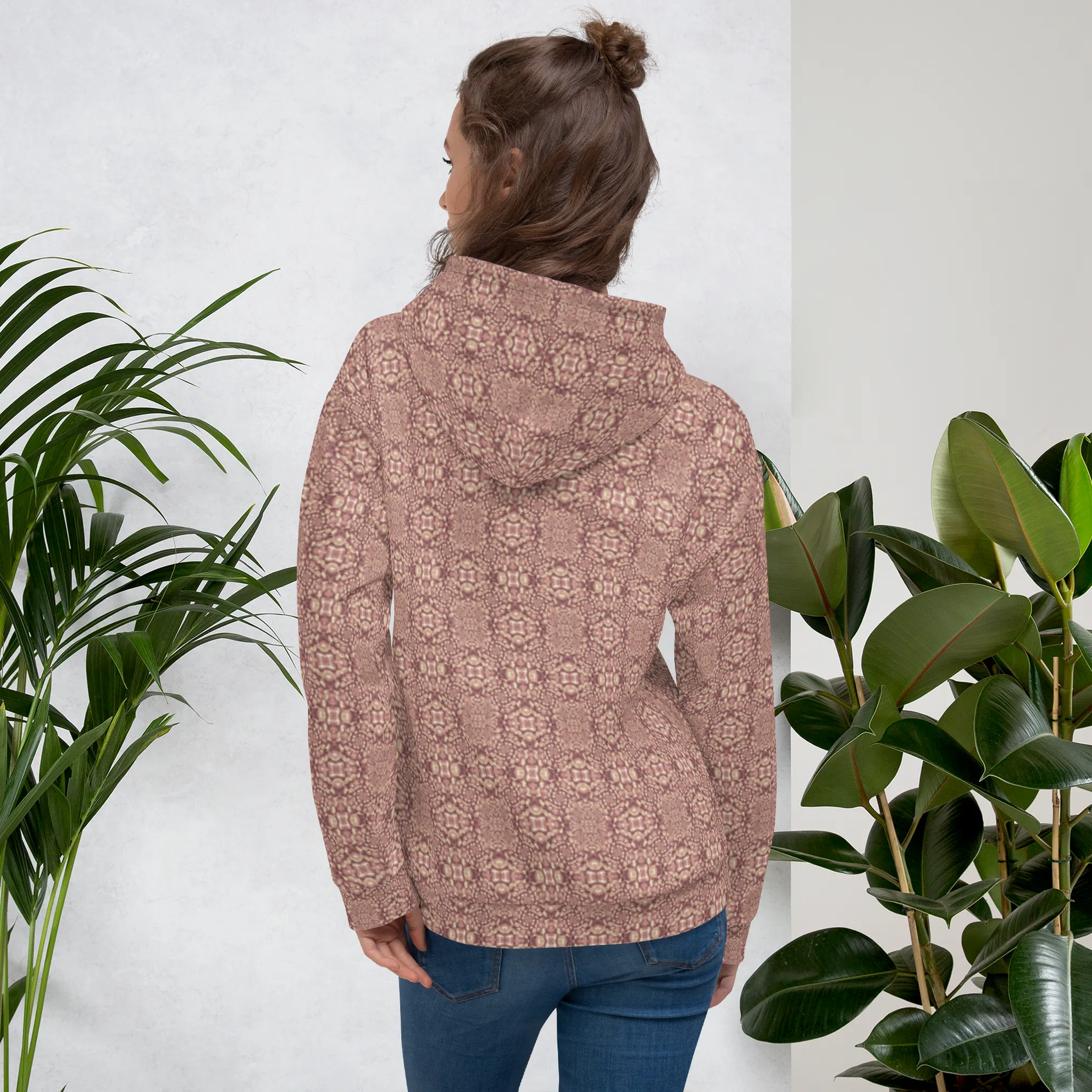 Recursia Indranet Women's Hoodie In Pink