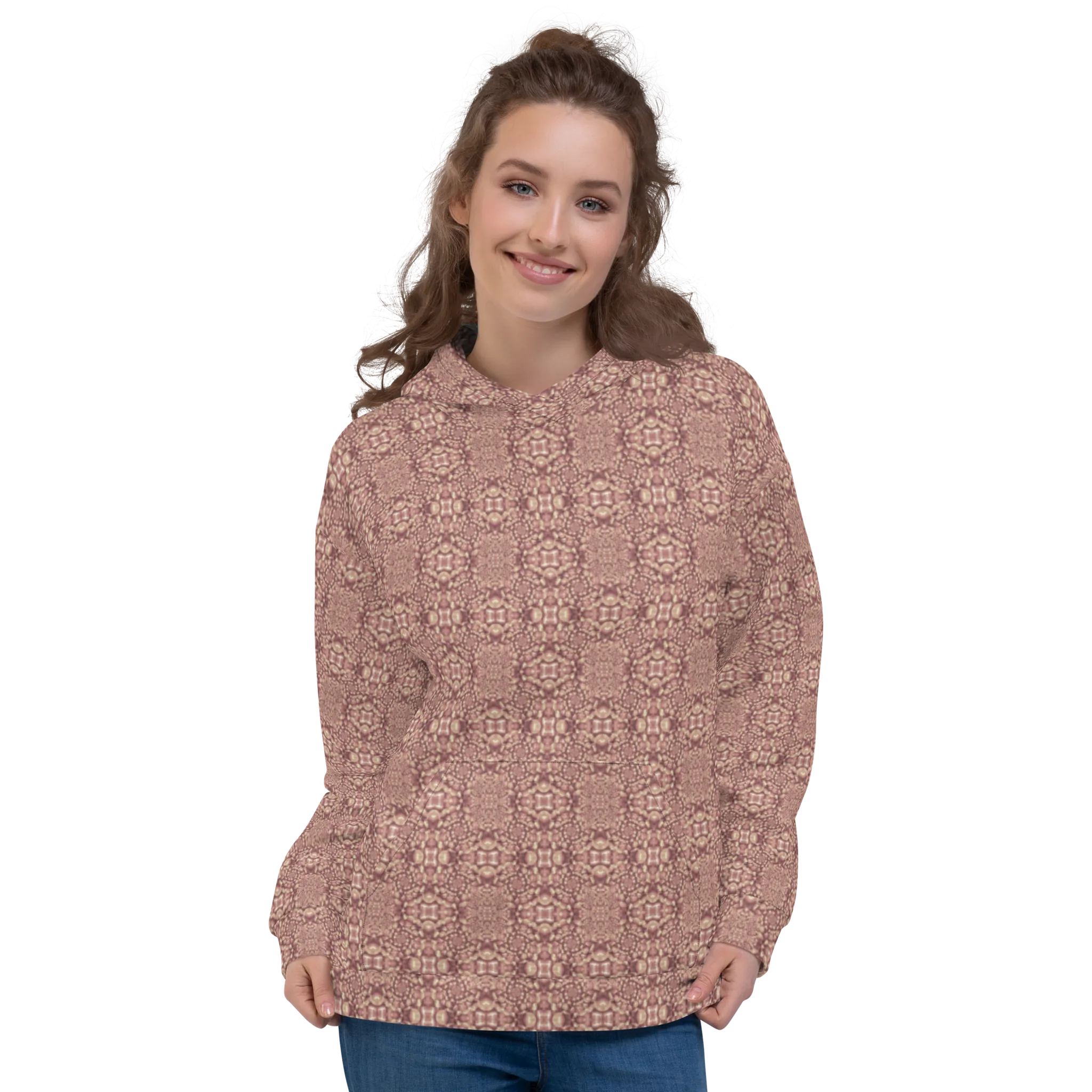 Recursia Indranet Women's Hoodie In Pink