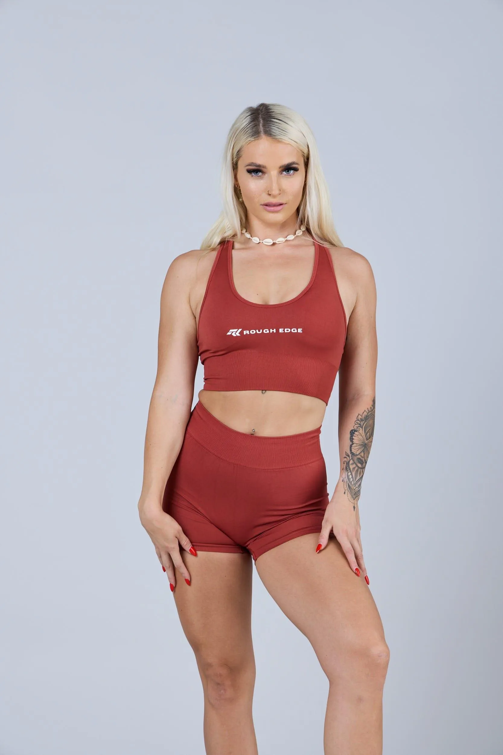 Womens BT© CROP TOP Copper Red