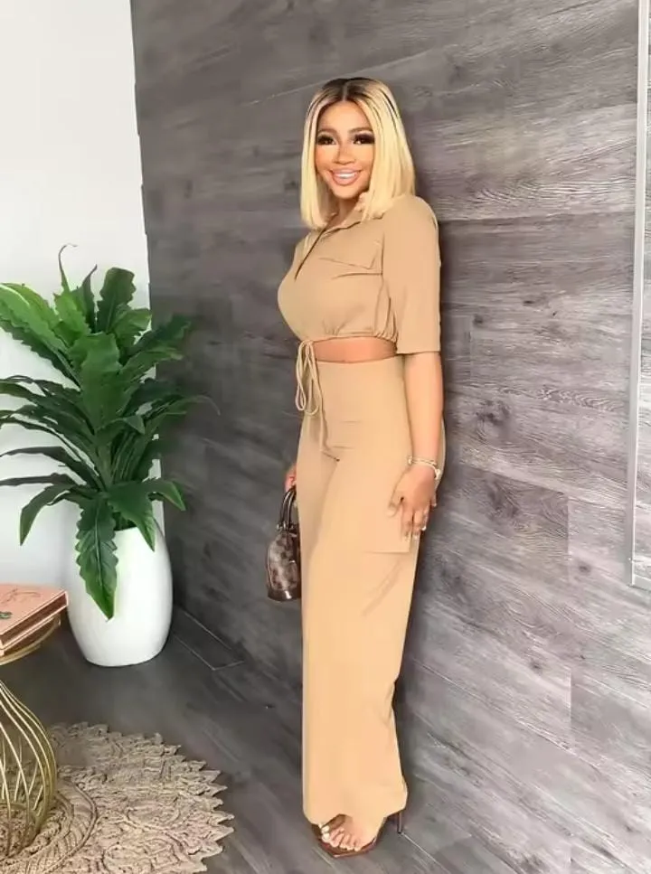 Women's Tops Pants 2 Piece Outfits Sets    B75940