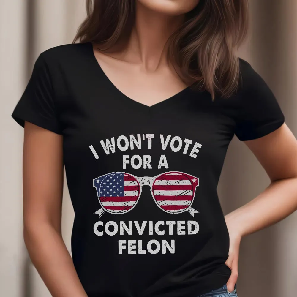 Women's V-neck T-shirt TSVB606